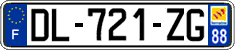 French license plate, SIV (ordinary)
