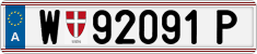 License plate of Austria, Regular plates