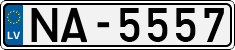 License plate of Latvia, Regular car plates