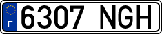 License plates of Spain, Ordinary (2000)
