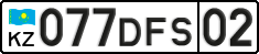 License plate Kazakhstan, Private owners (2012)