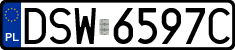 License plates of Poland, Regular car plates