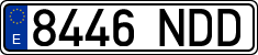 License plates of Spain, Ordinary (2000)