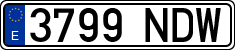 License plates of Spain, Ordinary (2000)