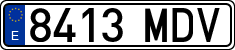 License plates of Spain, Ordinary (2000)