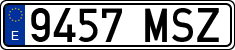 License plates of Spain, Ordinary (2000)