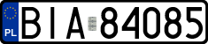 License plates of Poland, Regular car plates