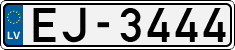License plate of Latvia, Regular car plates