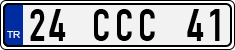 License plate of Turkey, Regular plates