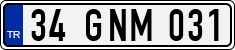 License plate of Turkey, Regular plates