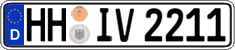 German license plate, Regular plates