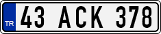 License plate of Turkey, Regular plates