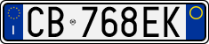 License plate of Italy, Cars (1994 year series)