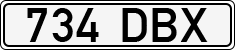 License plate of Estonia, Regular car plates