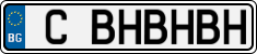 License plate of Bulgaria, Vanity Plates