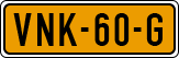 License plate of the Netherlands, Light Commercial Vehicles (1994 system)