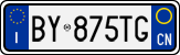 License plate of Italy, Cars (1994 year series)