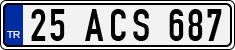 License plate of Turkey, Regular plates