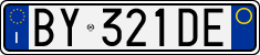 License plate of Italy, Cars (1994 year series)