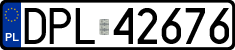 License plates of Poland, Regular car plates