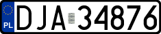 License plates of Poland, Regular car plates