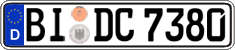 German license plate, Regular plates