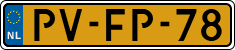 License plate of the Netherlands, Cars