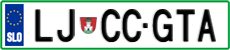 License plate of Slovenia, Vanity Plates