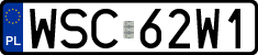 License plates of Poland, Regular car plates