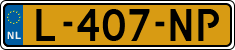 License plate of the Netherlands, Cars