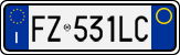 License plate of Italy, Cars (1994 year series)