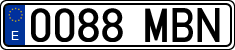 License plates of Spain, Ordinary (2000)