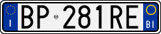 License plate of Italy, Cars (1994 year series)