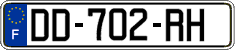French license plate, SIV (ordinary)
