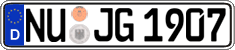 German license plate, Regular plates