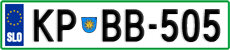 License plate of Slovenia, Cars