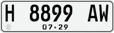 License plate of Indonesia, Regular plates