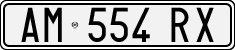 License plate of Italy, Cars (1994 year series)