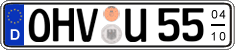 German license plate, Seasonal plates
