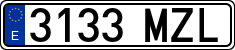 License plates of Spain, Ordinary (2000)