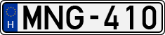 license plates of Hungary, Cars (1990)
