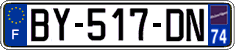 French license plate, SIV (ordinary)