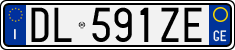 License plate of Italy, Cars (1994 year series)