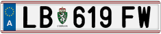 License plate of Austria, Regular plates
