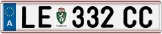 License plate of Austria, Regular plates