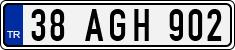 License plate of Turkey, Regular plates