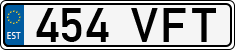 License plate of Estonia, Regular car plates