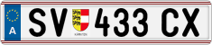 License plate of Austria, Regular plates