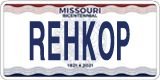 Missouri, Vanity Plates