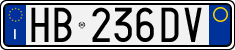 License plate of Italy, Cars (1994 year series)